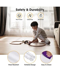 Yescom Clear Office Chair Mat for Hardwood 60"x46" Rectangle 2PCS Plastic Floor Protector for Rolling Desk Chairs 1/16" Thickness
