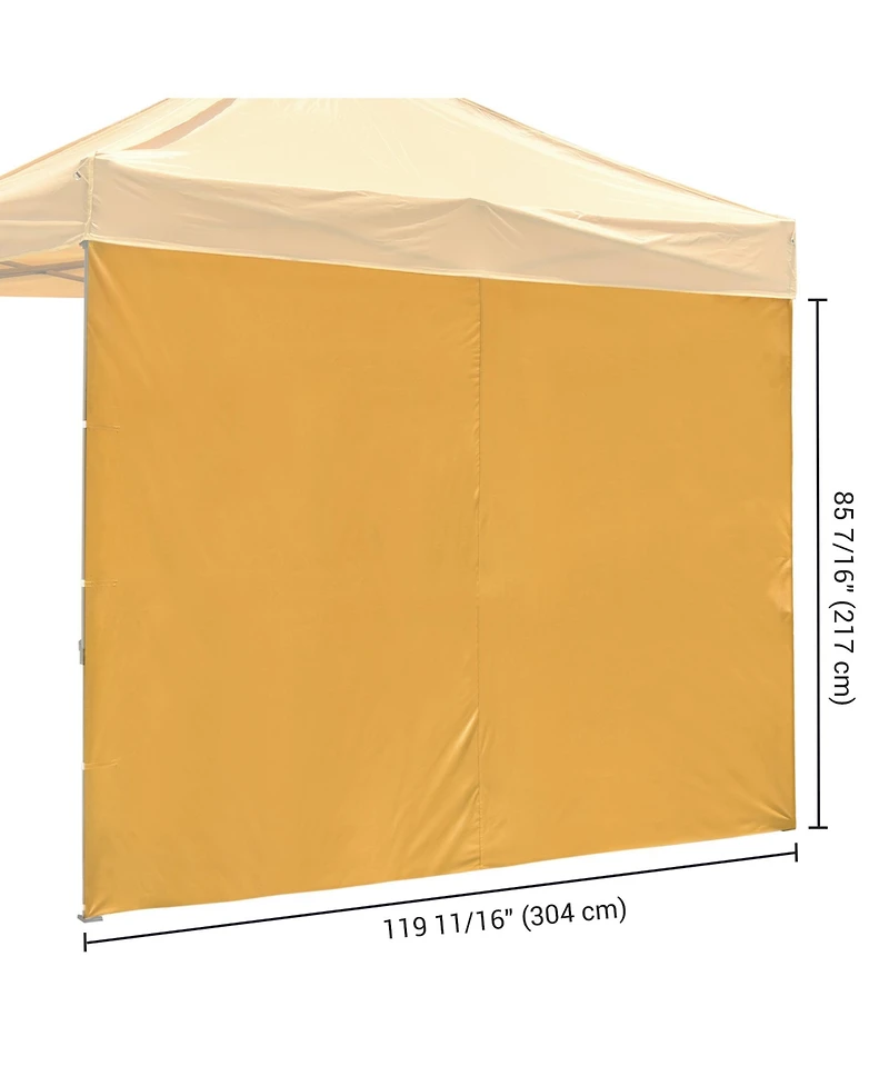 InstaHibit Sidewall UV30+ Fits 10x10ft Canopy Outdoor Picnic 1 Piece Backyard