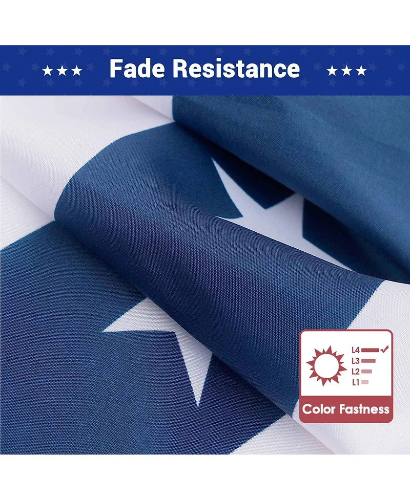 1.5x3 Ft Usa Pleated Fan Flag Half Fan Banner American Bunting Decoration 2 Pack