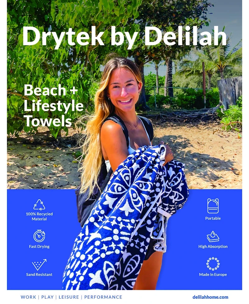 Delilah Home Drytek by Beach Towel, 36" x 70"