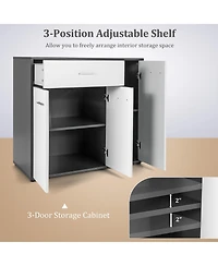 Buffet Sideboard Storage Cabinet with Spacious Table Top