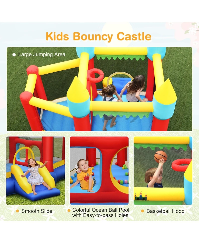 Inolait Inflatable Bounce Slide Jumping Castle Without Blower