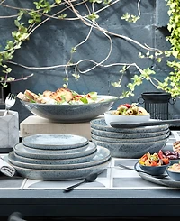 Denby Studio Grey 4 Piece Small Coupe Plate Set