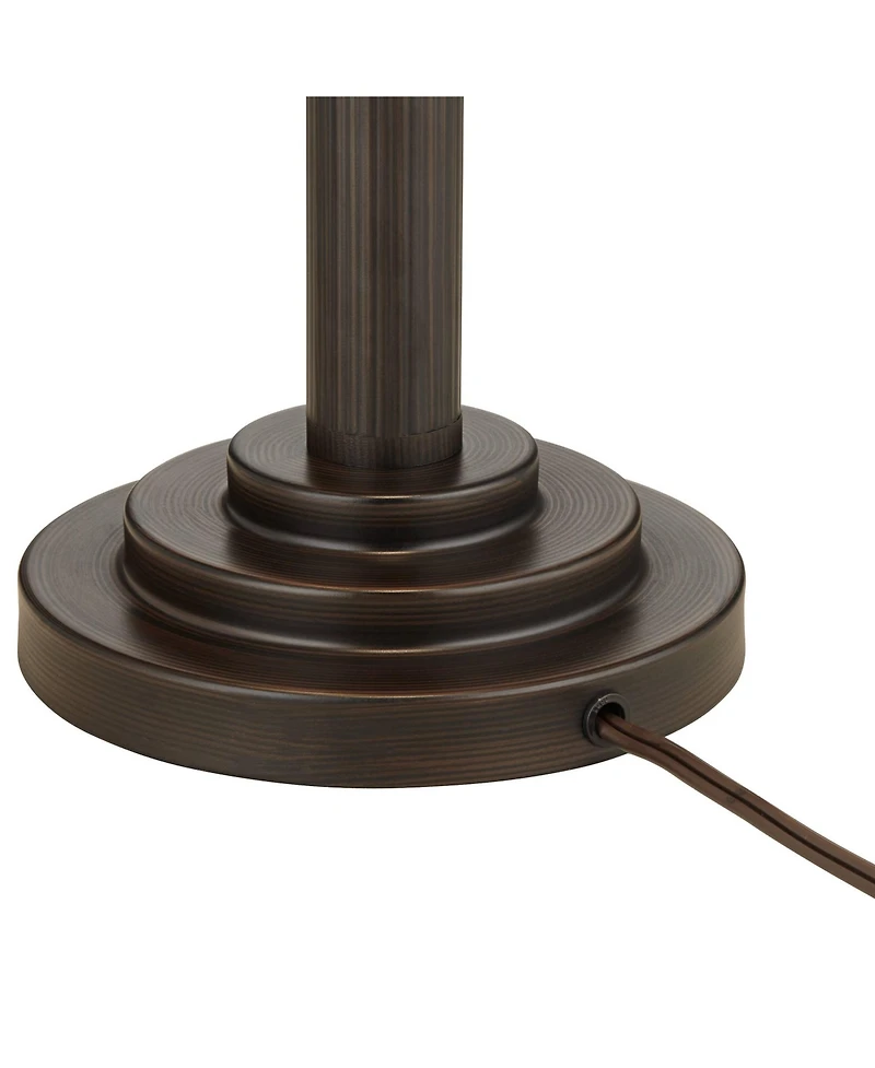 Robert Louis Tiffany Mica Mission Desk Lamp 18 1/2" High Oil Rubbed Bronze Natural Mica Shade for Bedroom Living Room Bedside Nightstand Kids Fam