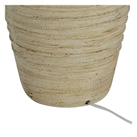 John Timberland Austin Rustic Table Lamp 28" Tall Sand Toned Cream Linen Drum Shade for Bedroom Living Room Bedside Nightstand Office Kids Family