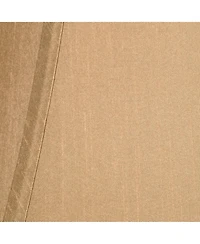 Springcrest Tan Small Bell Lamp Shade and Brown Trim 6" Top x 12" Bottom x 9" High (Spider) Replacement with Harp and Finial