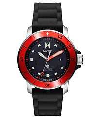 Mvmt Men's Cali Diver Black Silicone Watch 40MM