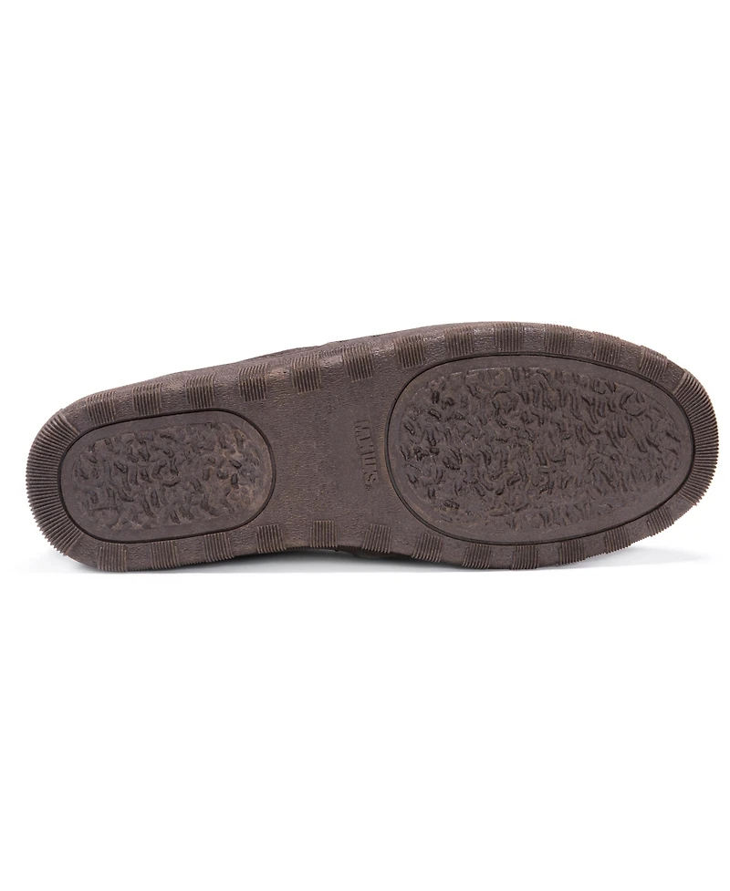 Muk Luks Men's Matt Printed Berber Suede Clog Slippers