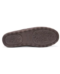 Muk Luks Men's Matt Printed Berber Suede Clog Slippers