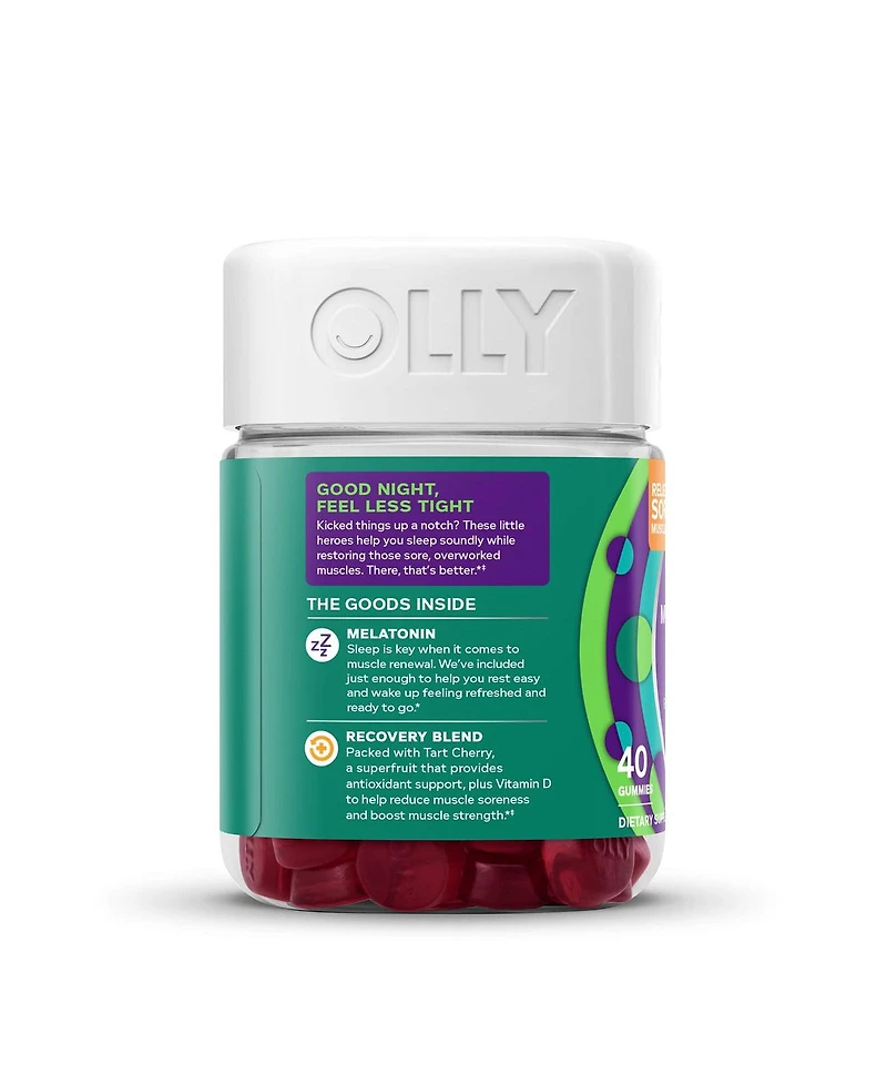 Olly Muscle Recovery Sleep Berry Rested, 40 Gummies