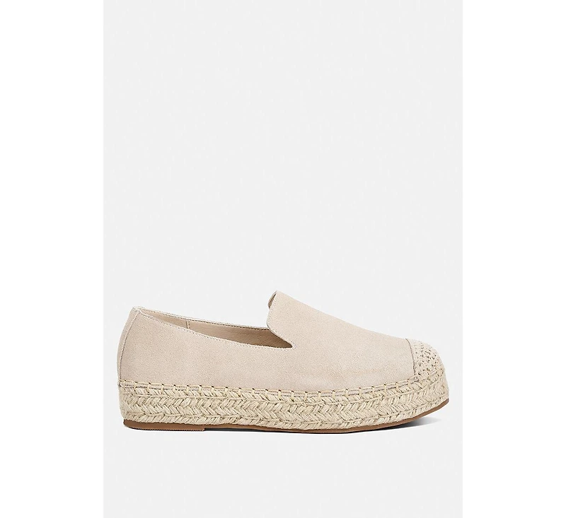 Ellerie suede flatform heel espadrilles