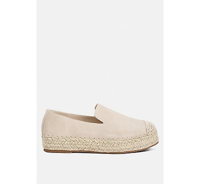 Ellerie suede flatform heel espadrilles