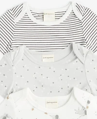 Baby Elephant Cotton Bodysuits, 3 Pack, Exclusively at Macy's