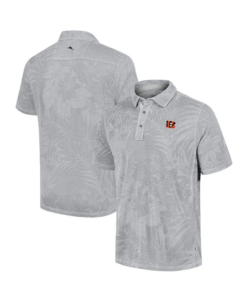 Tommy Bahama Men's Gray Cincinnati Bengals Sport Santiago Paradise Polo