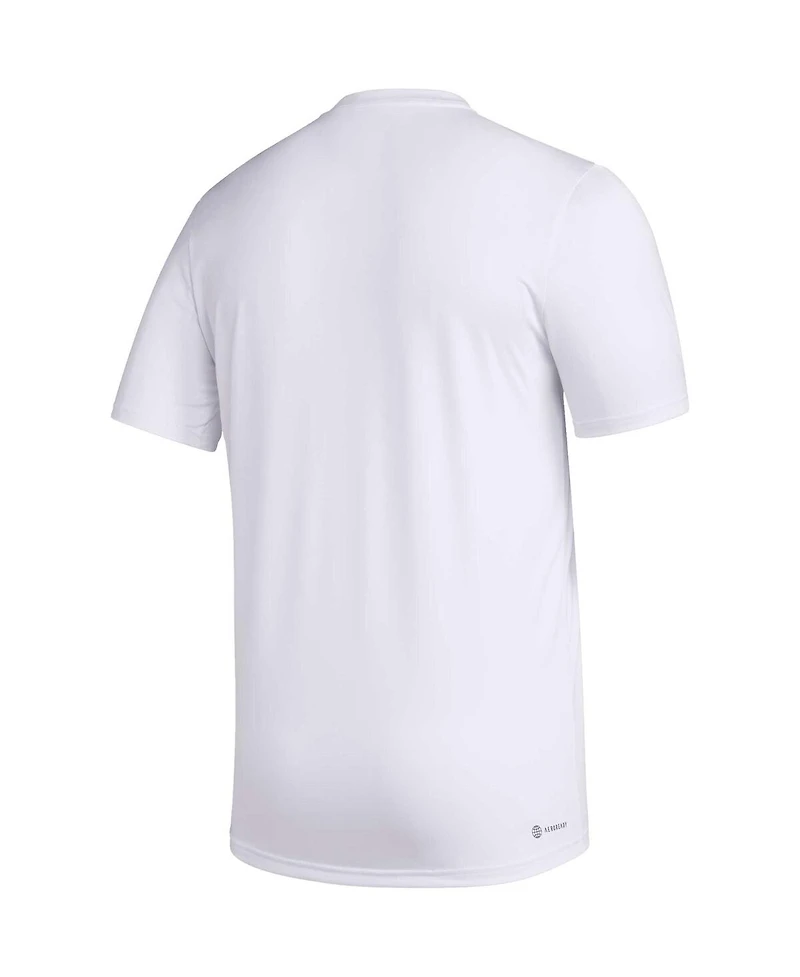 Adidas Men's x Rich Mnisi Pride Collection White Washington Huskies Pregame Aeroready T-Shirt