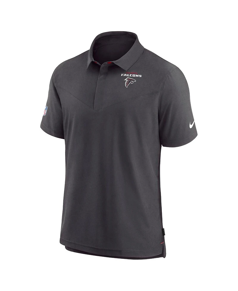 Nike Men's Black Atlanta Falcons Sideline Lockup Performance Polo