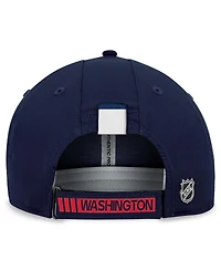 Fanatics Men's Navy Washington Capitals Authentic Pro Rink Adjustable Hat