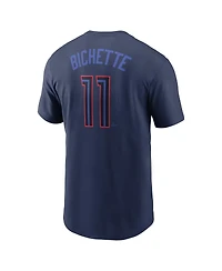 Nike Men's Bo Bichette Navy Toronto Blue Jays 2024 City Connect Name Number T-Shirt