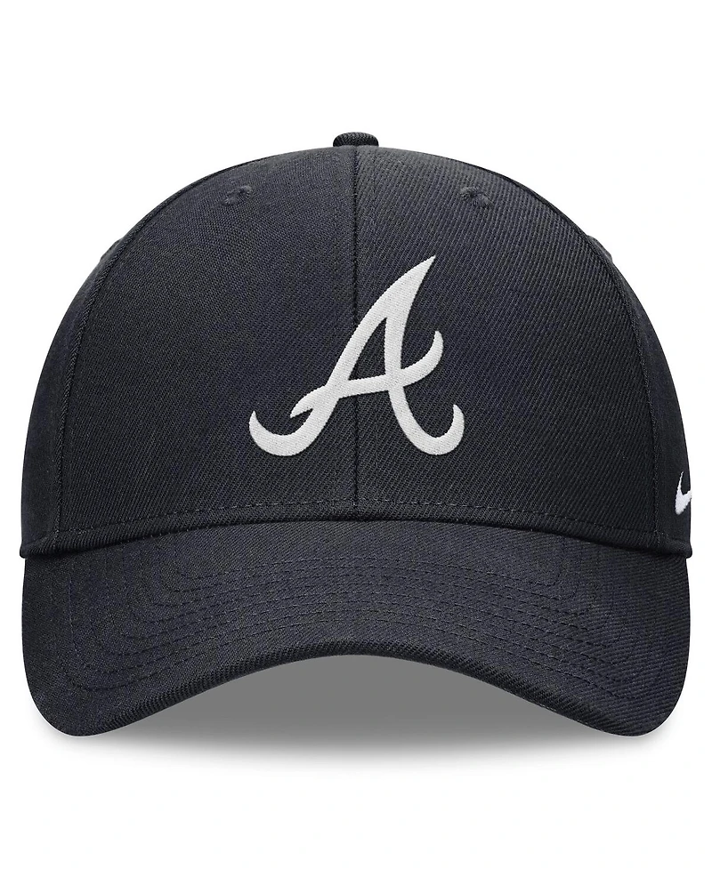 Nike Men's Navy Atlanta Braves Evergreen Club Performance Adjustable Hat
