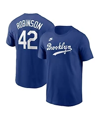Nike Men's Jackie Robinson Royal Brooklyn Dodgers Cooperstown Collection Fuse Name Number T-Shirt