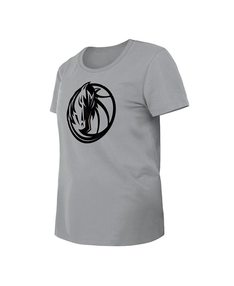 New Era Women's Gray Dallas Mavericks 2023/24 City Edition T-Shirt