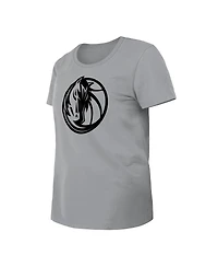 New Era Women's Gray Dallas Mavericks 2023/24 City Edition T-Shirt