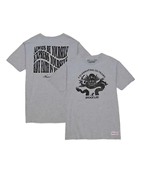 Mitchell & Ness Men's Heather Gray Bruce Lee Celebrating 5 Years T-Shirt