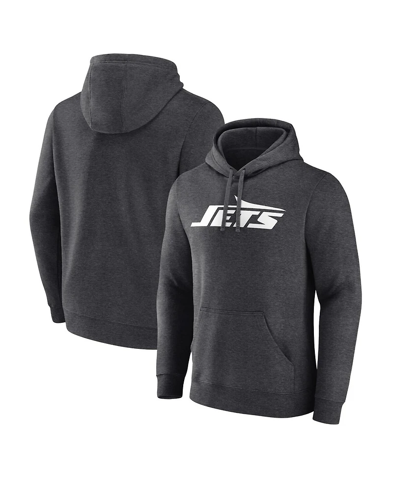 Fanatics Men's Charcoal New York Jets Primary Logo Pullover Hoodie