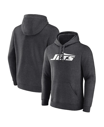Fanatics Men's Charcoal New York Jets Primary Logo Pullover Hoodie