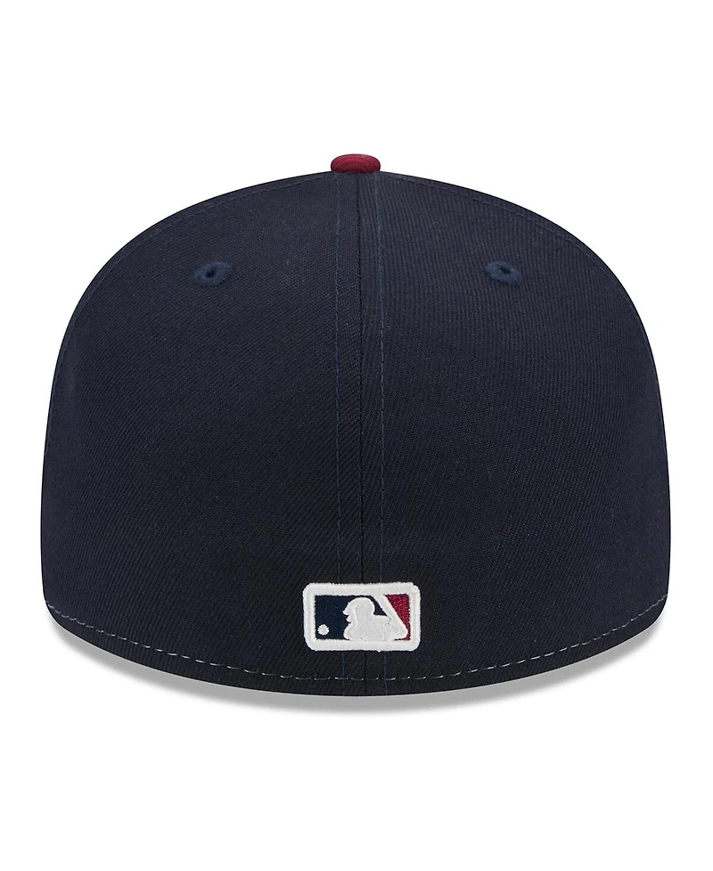 New Era Men's White/Red Cleveland Guardians 2024 City Connect Low Profile 59FIFTY Fitted Hat