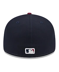 New Era Men's White/Red Cleveland Guardians 2024 City Connect Low Profile 59FIFTY Fitted Hat