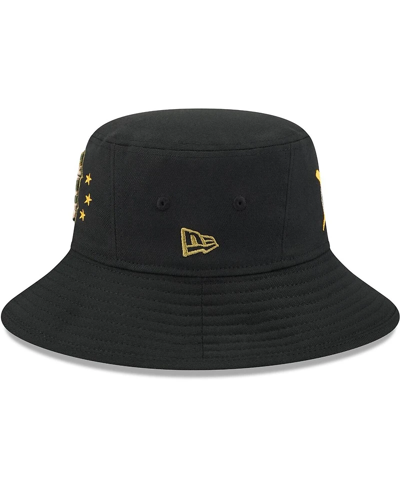 New Era Men's Black Boston Red Sox 2024-Armed Forces Day Bucket Hat