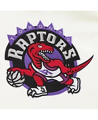 Mitchell & Ness Men's Cream Toronto Raptors Hardwood Classics vintage - like Pullover Hoodie