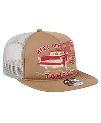 New Era Men's Tan Tampa Bay Buccaneers Meet Me 9FIFTY Snapback Hat