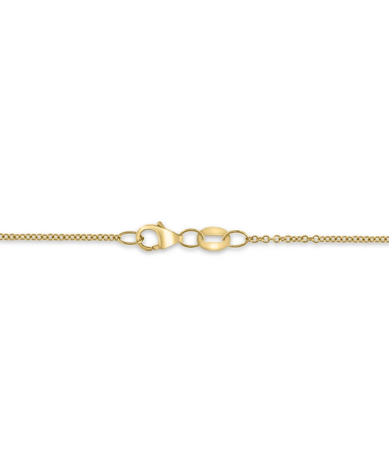 Effy Ruby (3-1/4 ct. t.w.) & Diamond (1/6 ct. t.w.) Swirl 18" Pendant Necklace in 14k Gold