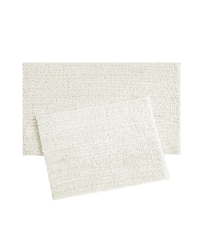 Laura Ashley Butter Chenille 2-Pc. Bath Mat Set