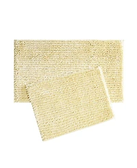 Laura Ashley Butter Chenille 2-Pc. Bath Mat Set