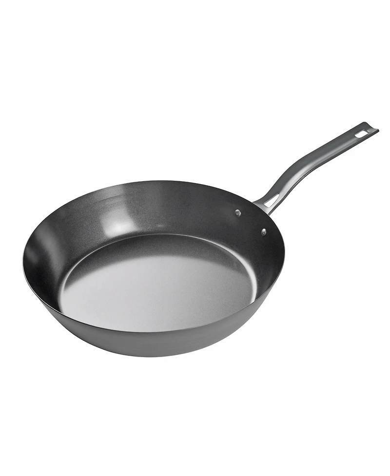 Commercial Chef 12" Carbon Steel Skillet, Non Stick Frying Pan with Ceramic Coating, Safe for Any Cooktop, Oven or Grill, Lighter and Cools Faste
