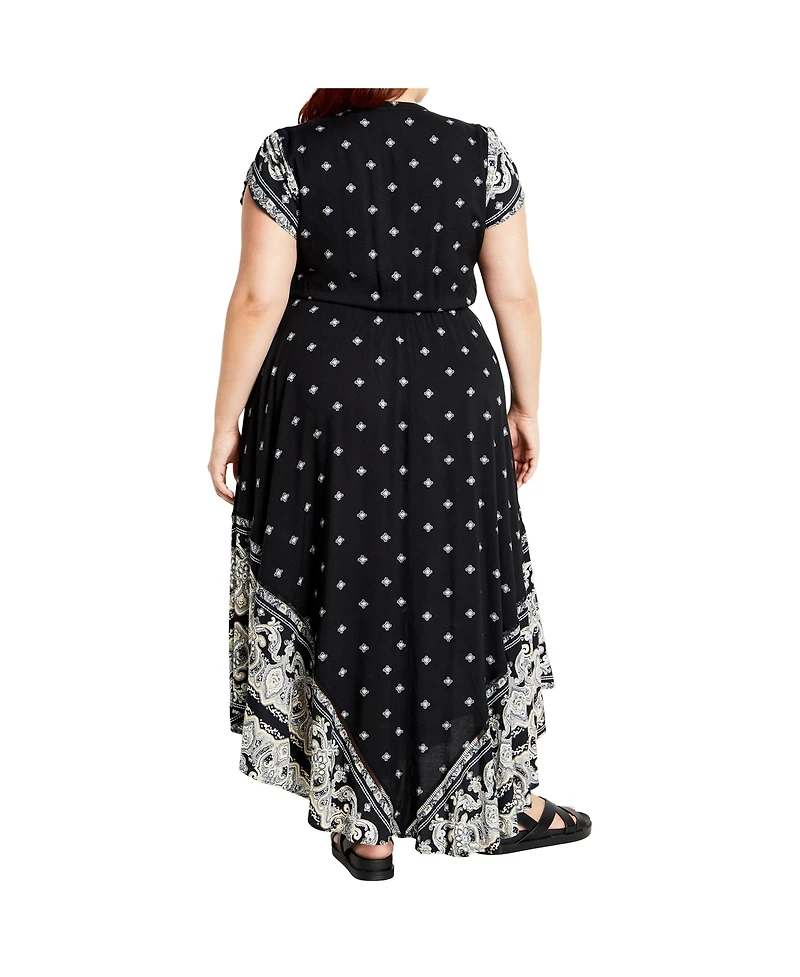 City Chic Plus Size Sky Maxi Dress
