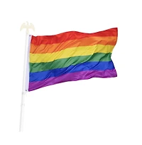 3 x 5 Ft. Rainbow Flags Gay Lesbian Pride Peace Banner w/ Metal Grommets Lgbt Symbol Flag