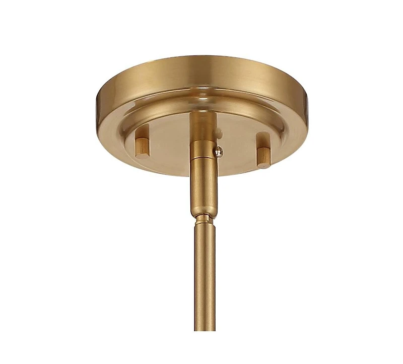 Stiffel Soft Gold Drum Pendant Chandelier 20 1/4" Wide Modern Clear Crystal 5-Light Fixture for Dining Room House Foyer Entryway
