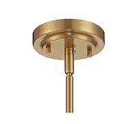 Stiffel Soft Gold Drum Pendant Chandelier 20 1/4" Wide Modern Clear Crystal 5-Light Fixture for Dining Room House Foyer Entryway