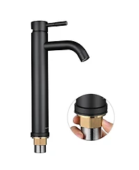 12" Modern Bathroom Lavatory Vessel Sink Faucet Single Handle Oil Rubbed Bronze