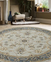 Closeout! Km Home Pesaro 5'3"x5'3" Round Area Rug