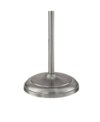360 Lighting Maddox Modern Torchiere Floor Lamp 71" Tall Satin Nickel Silver Metal Alabaster Glass Shade for Living Room Bedroom Office House Hom