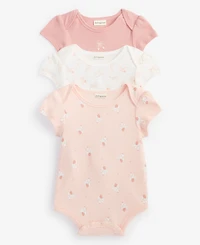 Baby Girls Tiny Dancer Bodysuits, 3 Pack, Exclusively at Macy's