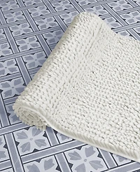 Laura Ashley Butter Chenille Bath Mat, 27" x 45"
