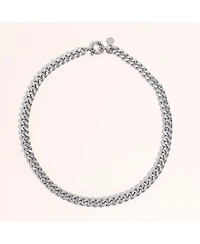 18K Platinum Plated Lisa Silver Cuban Chain Necklace