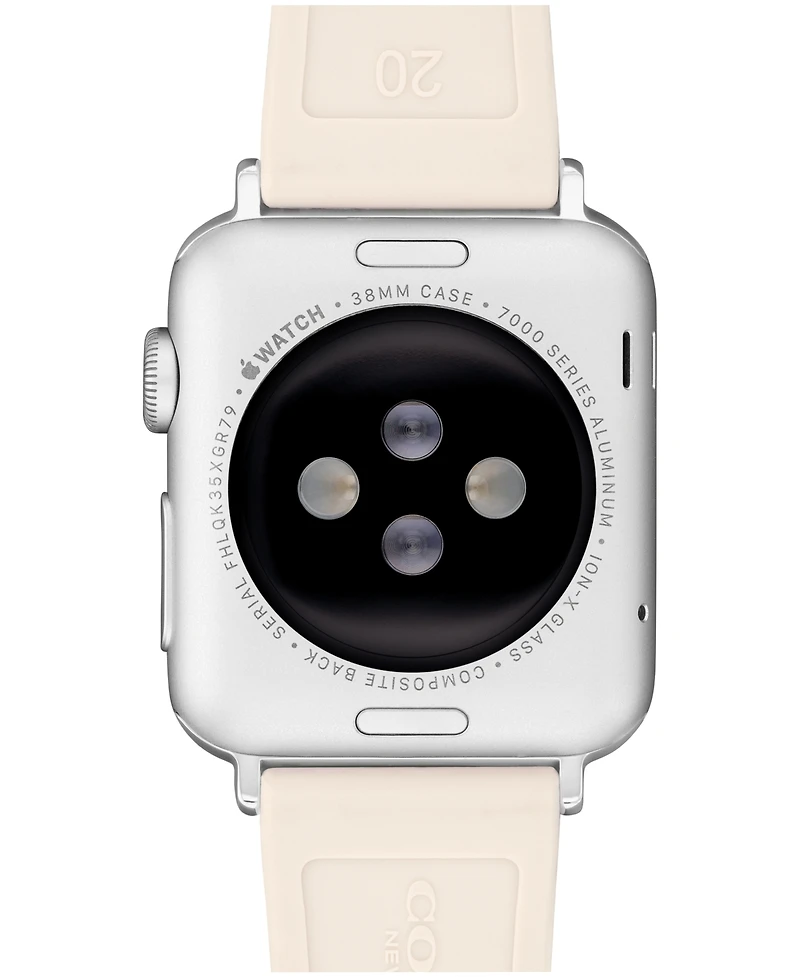 Coach Women's Chalk Floral Print Silicone Strap for Apple Watch 38mm, 40mm, 41mm
