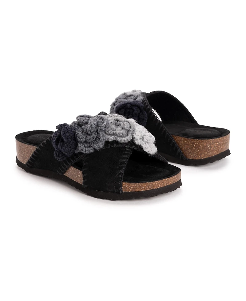 Muk Luks Women's Penelope Cross Strap Sandal